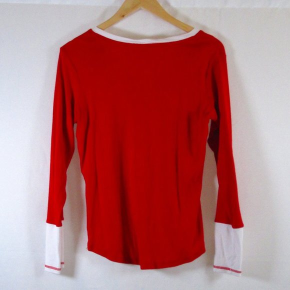 Tommy Hilfiger Womens Sleepwear 1/4 Button up Shirt Size Large Pre-owned… - Picture 2 of 5